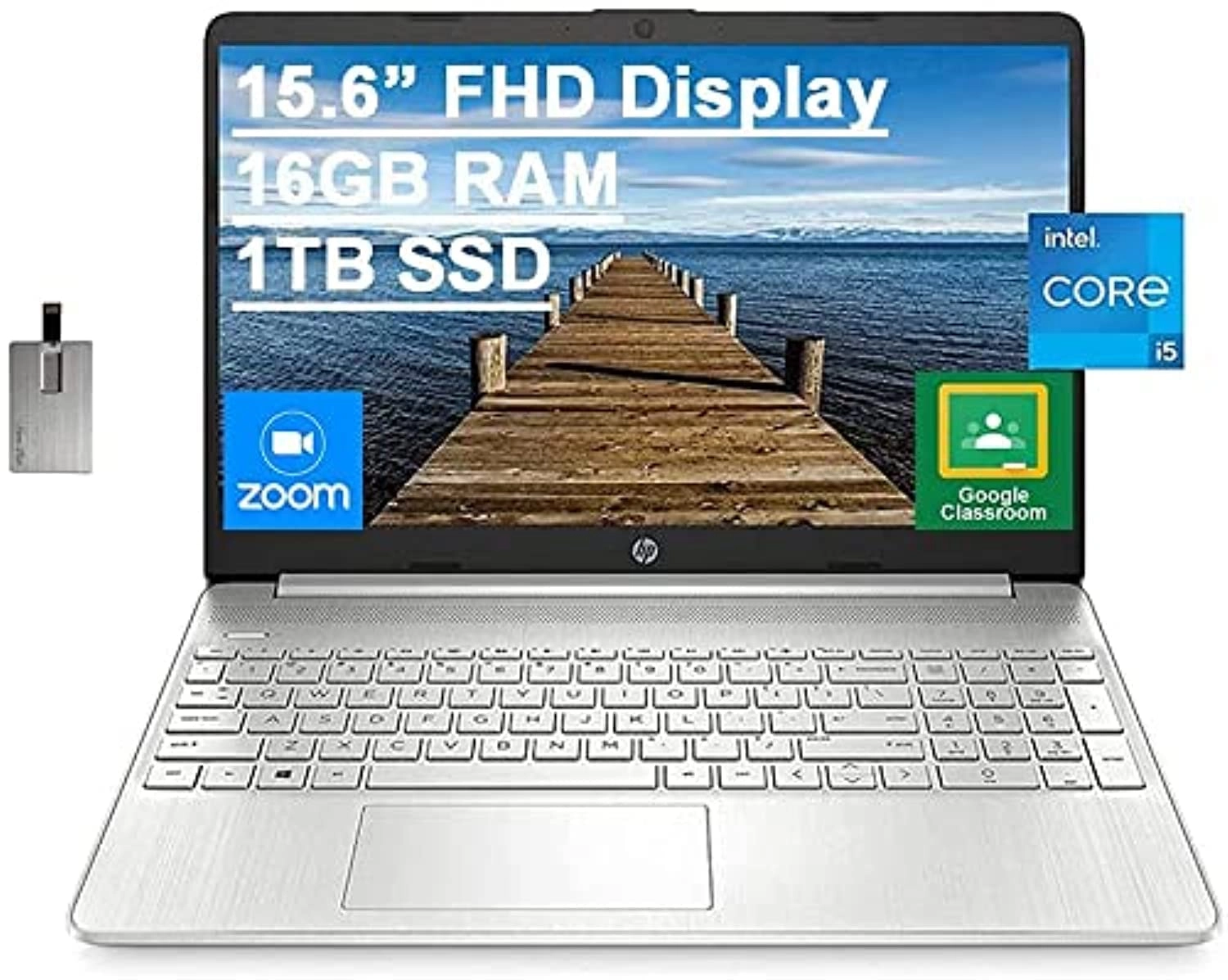 HP (Open Box) 15.6 FHD IPS Laptop - 15.6'' 1000GB 16GB Core i5-1135G7