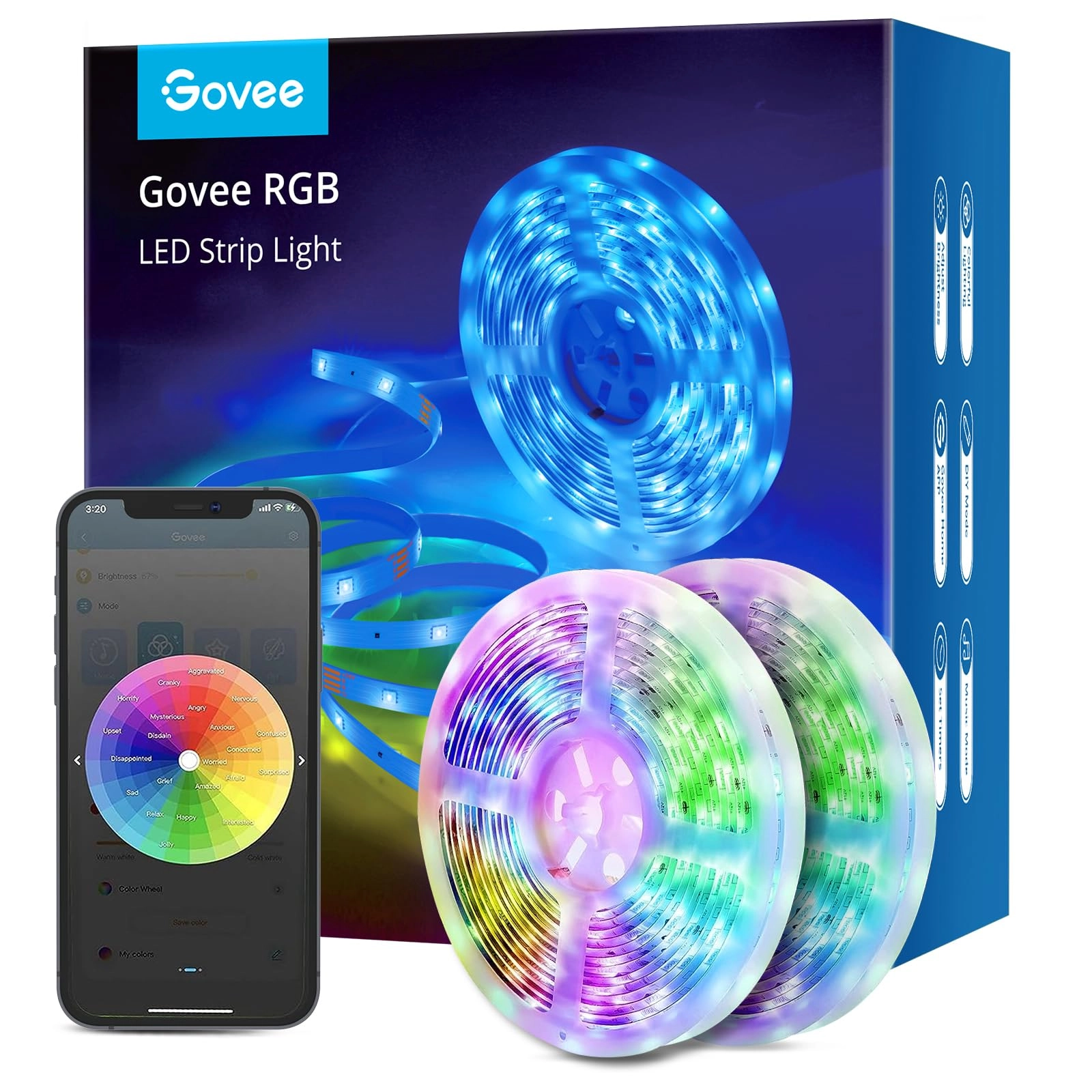 Govee Smart LED Strip Lights - 65.6 Feet