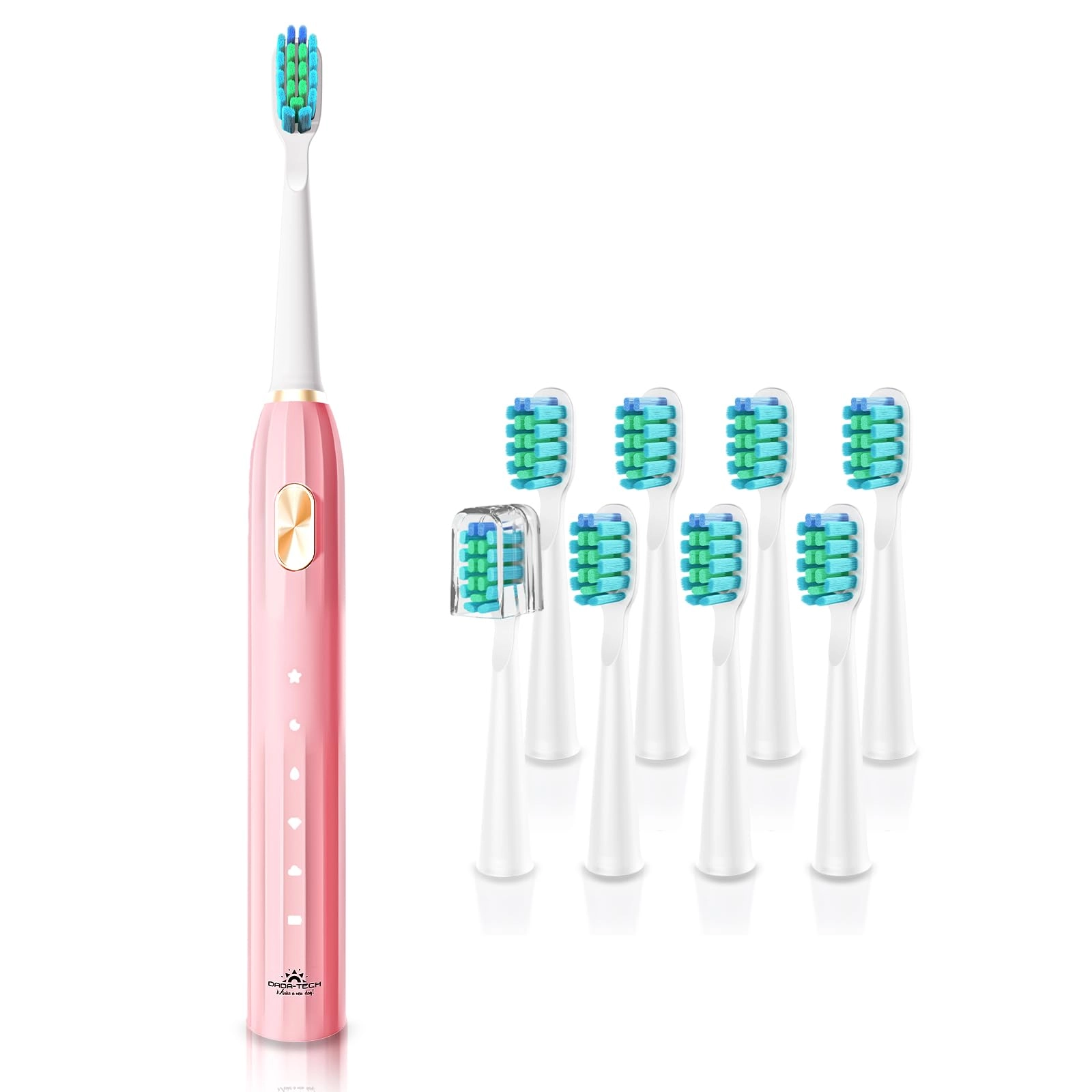 DADA-TECH Sonic Toothbrush - 5 Cleaning Modes 9 Brush Heads