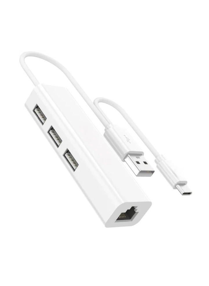 USB 3.0 Hub Ethernet Adapter - Wired