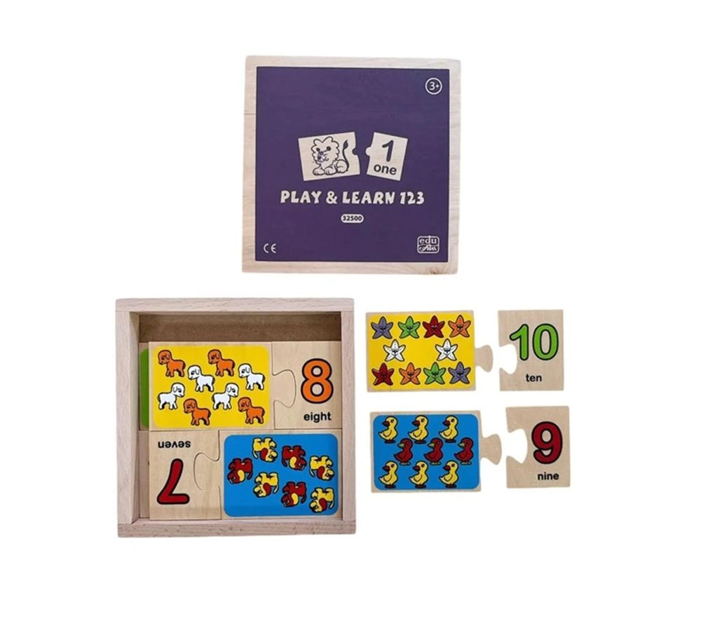 Play & Learn 123 English Puzzle - Suitable for 3 years & above