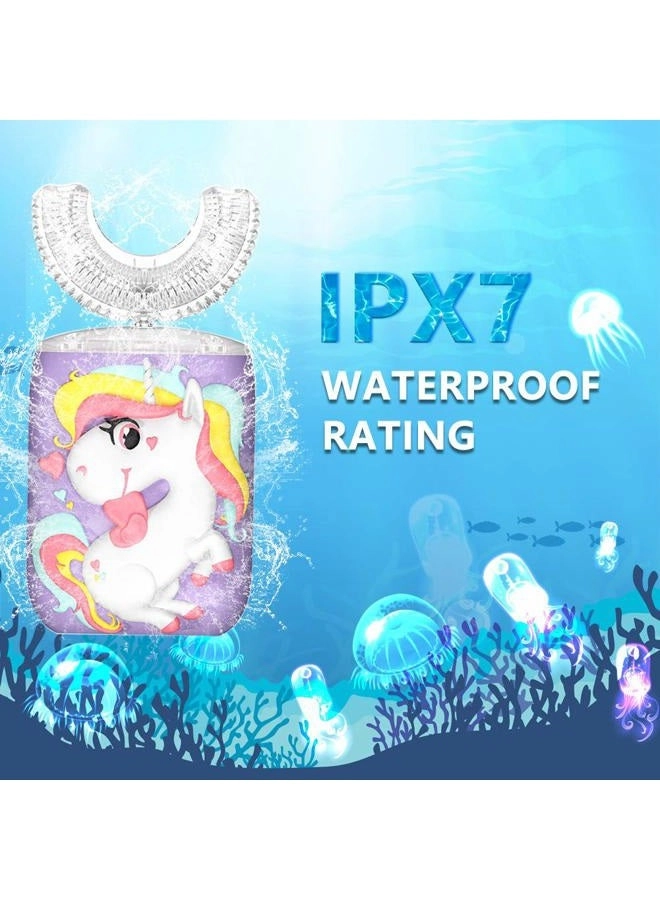 Kids Toothbrush - U-Shaped Ultrasonic 2 Brush Heads