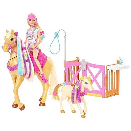 Groom 'n Care Horses Playset - 11.5 in Doll 20+ Accessories Ages 3+