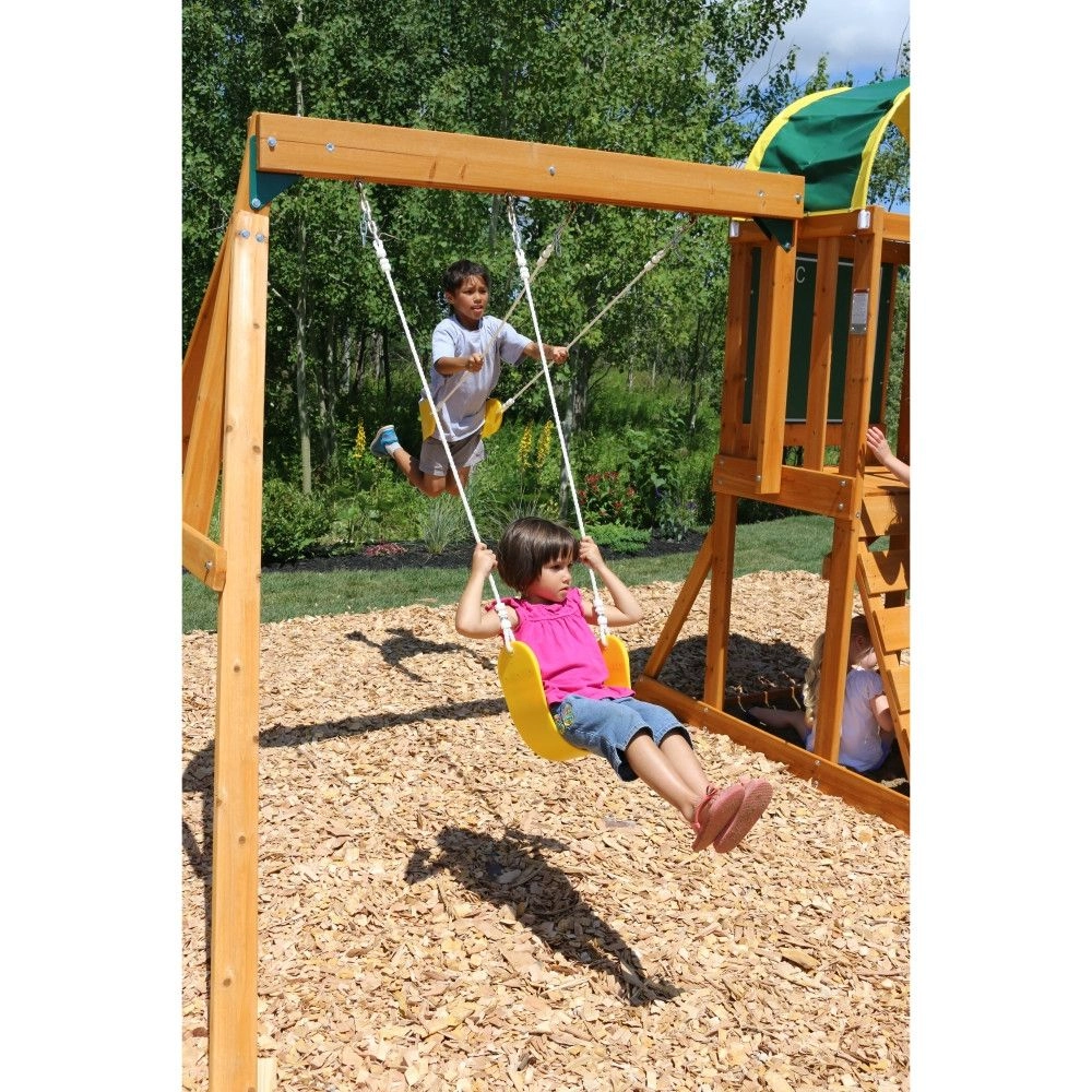 Ainsley - Outdoor wooden swing set holds up to six kids