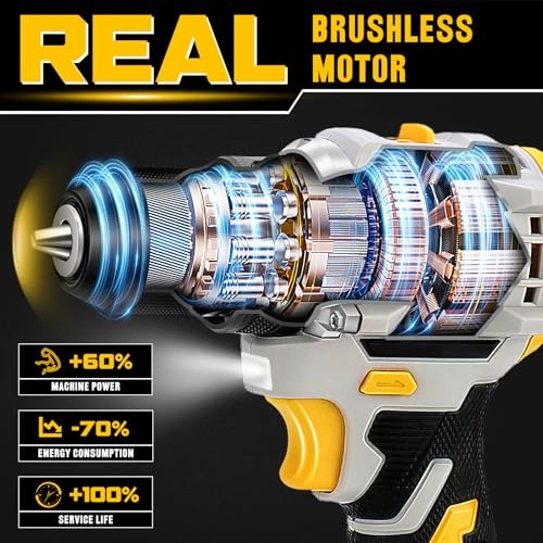 Brushless Drill Tool Set - 2.0Ah 20 Volts