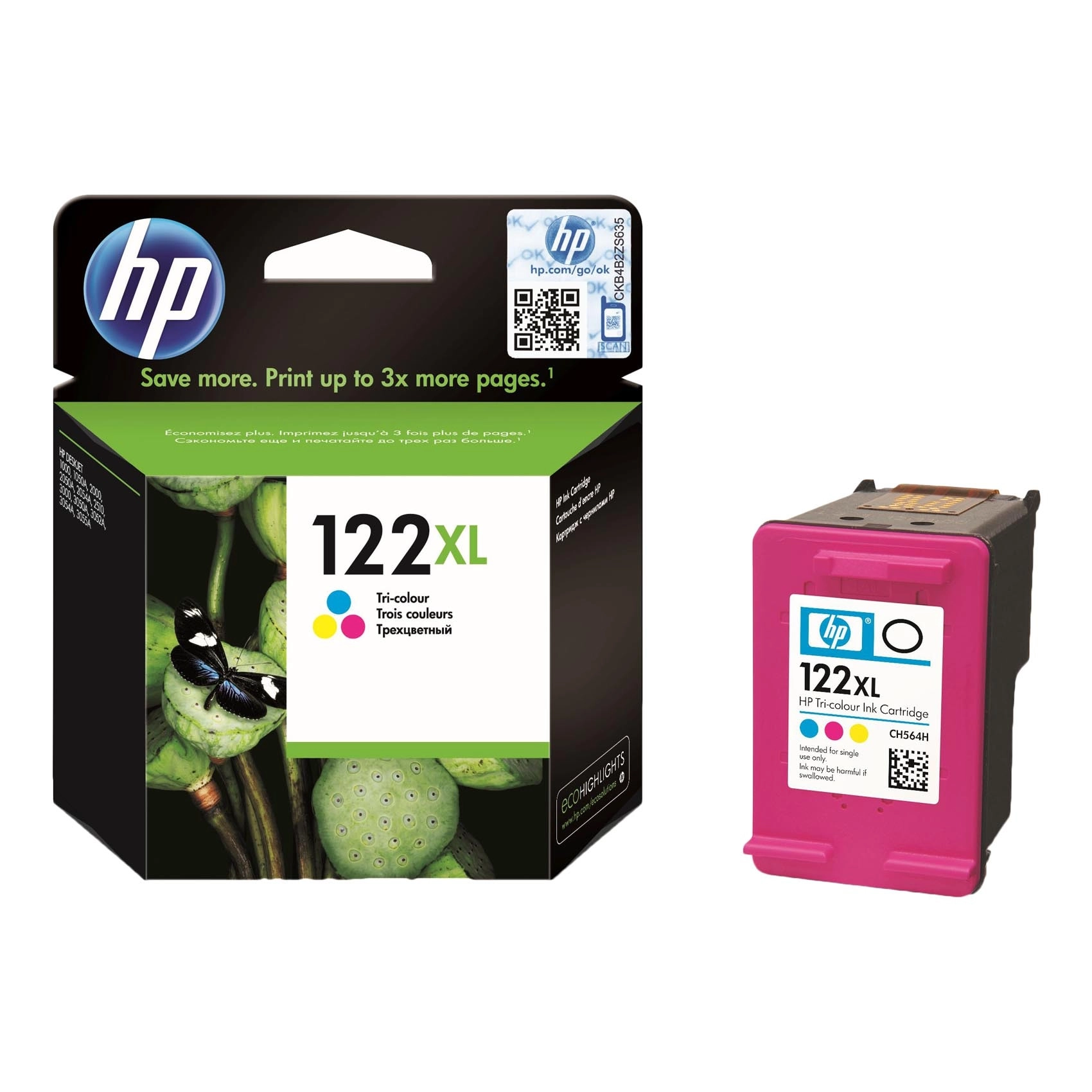 HP 122XL High Yield Multicolor