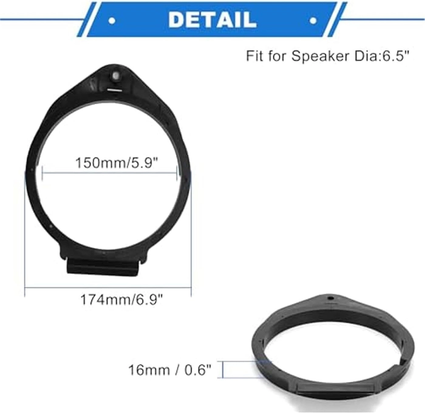 Speaker Spacer Ring - 6.5 inch Tweeter