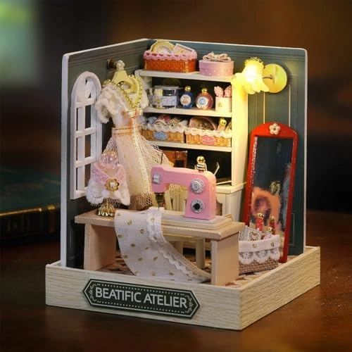 Miniature Dollhouse Kit - candy, cake and milk tea