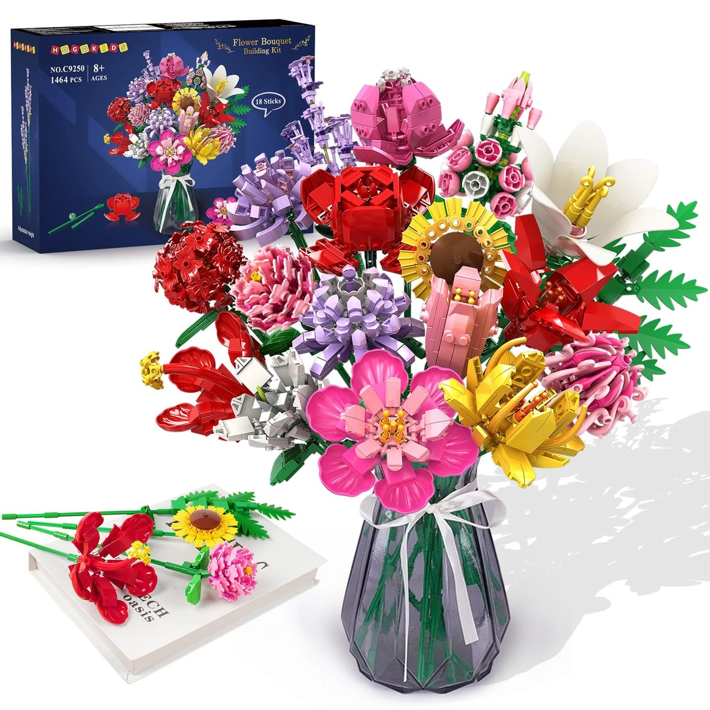 Hogokids Flower Bouquet Set - 1461pcs