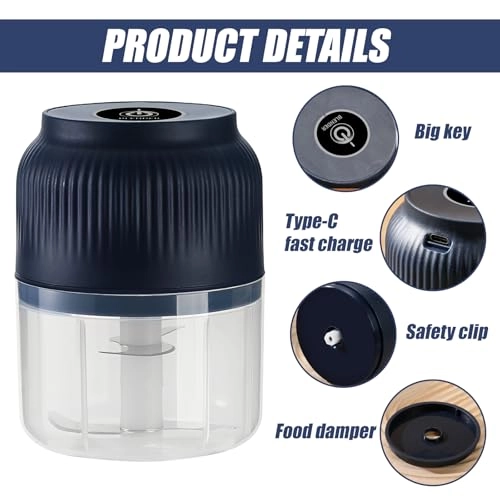 Mini Electric Chopper - 300 ml Battery USB Pack