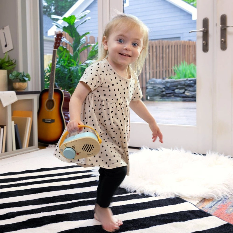 Discovery Toy Radio - Suitable for 6 months & above 58% Plastic, 39% Wood, 3% Electronic Parts.