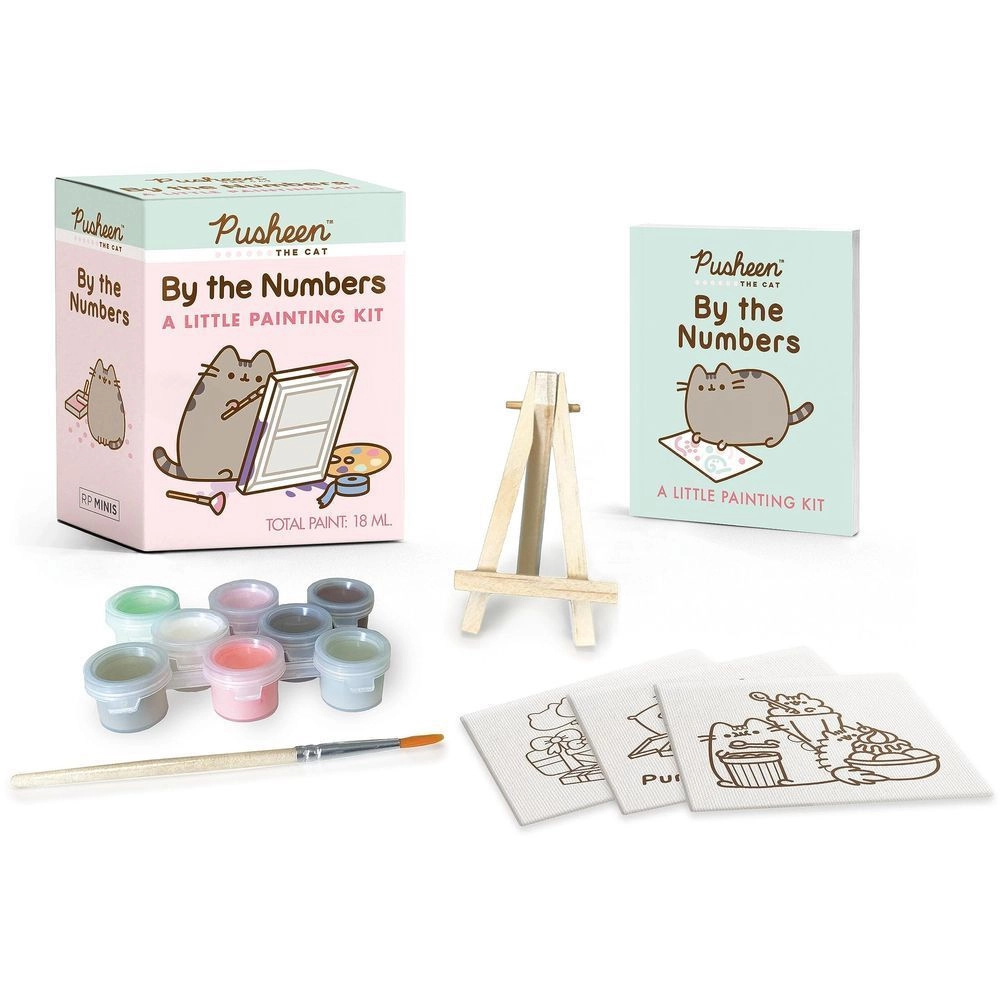 RUNNING PRESS MINIATURE EDITIONS Pusheen By The Numbers - A Little Painting Kit
