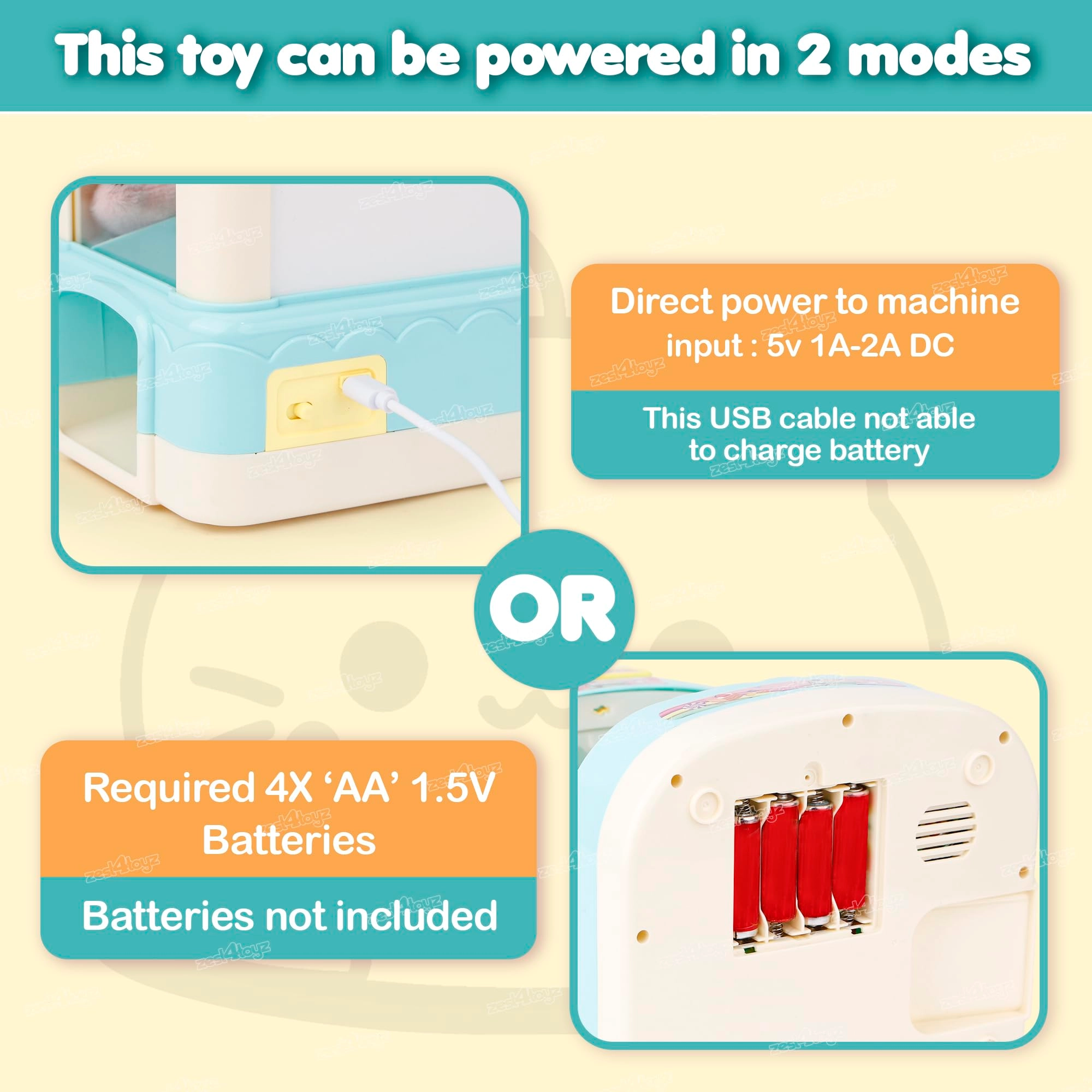 zest 4 toyz Claw Machine Fantasy - 3 years+
