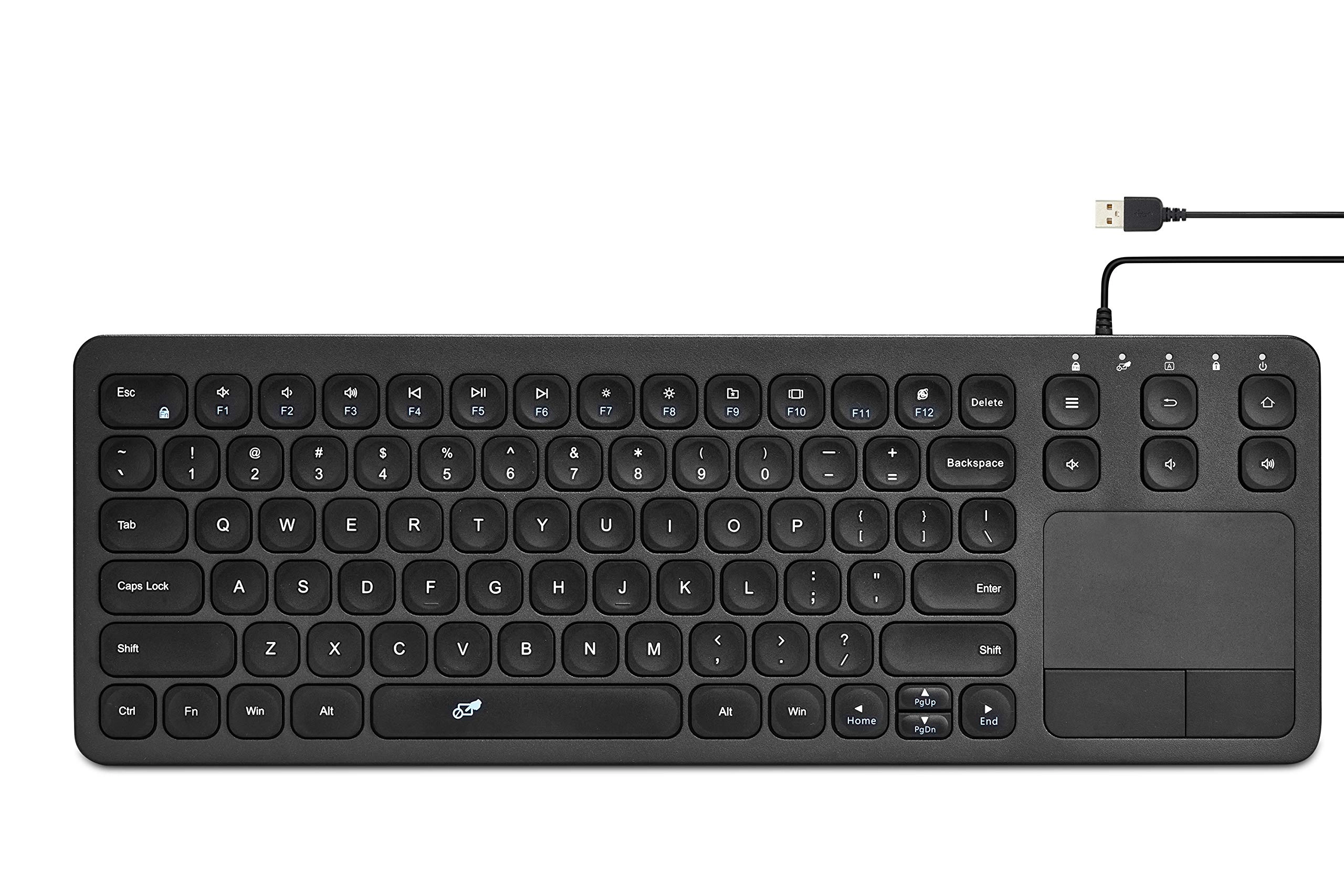 Vilros 15 Inch USB Keyboard with Touchpad - Wired/Wireless
