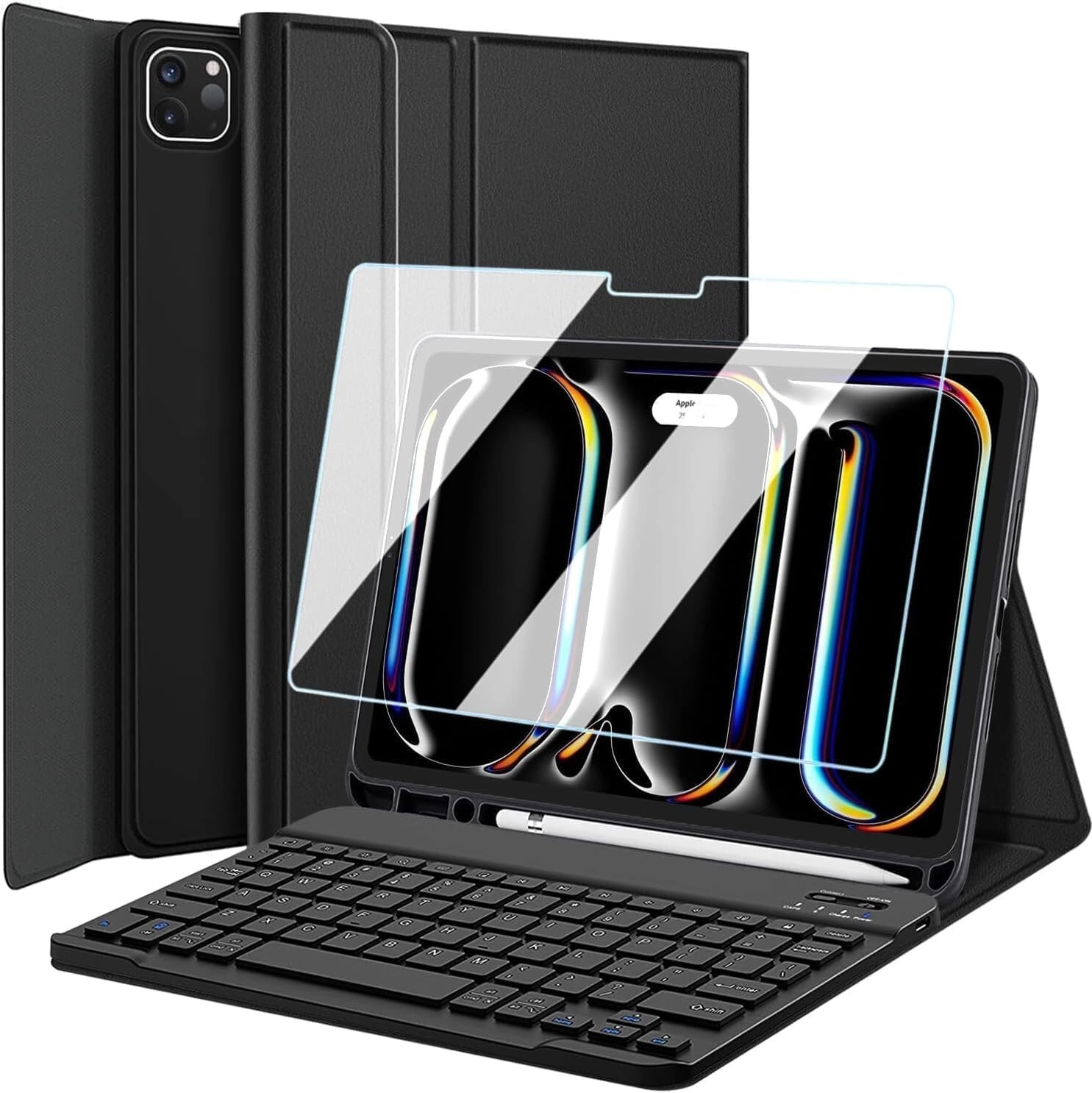 Muzz International Keyboard Case with Pencil Holder for iPad Pro 13-inch (M4, 2024)