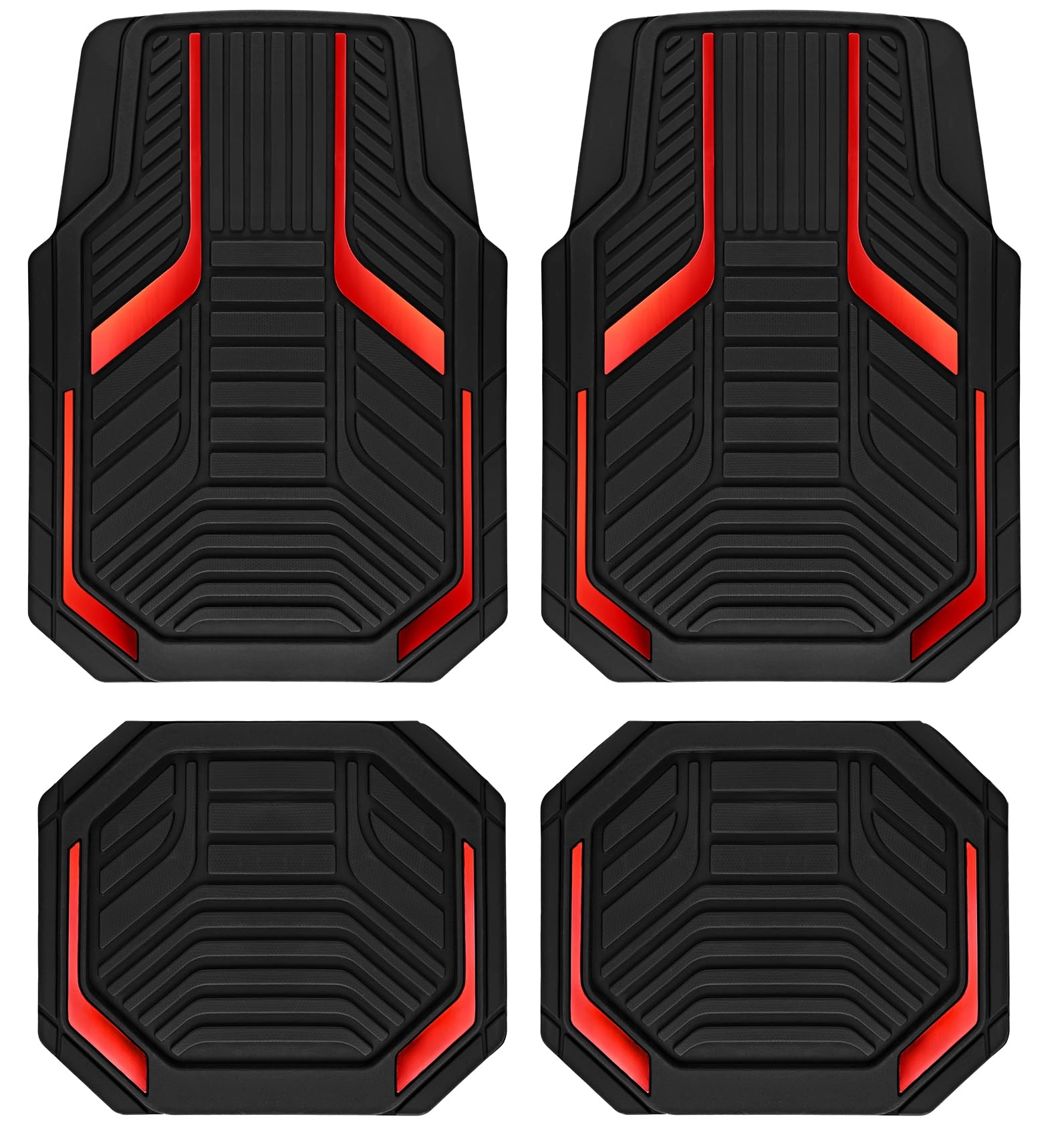 Heavy Duty Rubber Floor Mats - Pink Universal Fit
