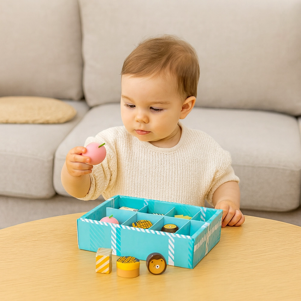 Kids Wooden Dessert Box Playset - 12 pcs (5551007-KABI_0173)