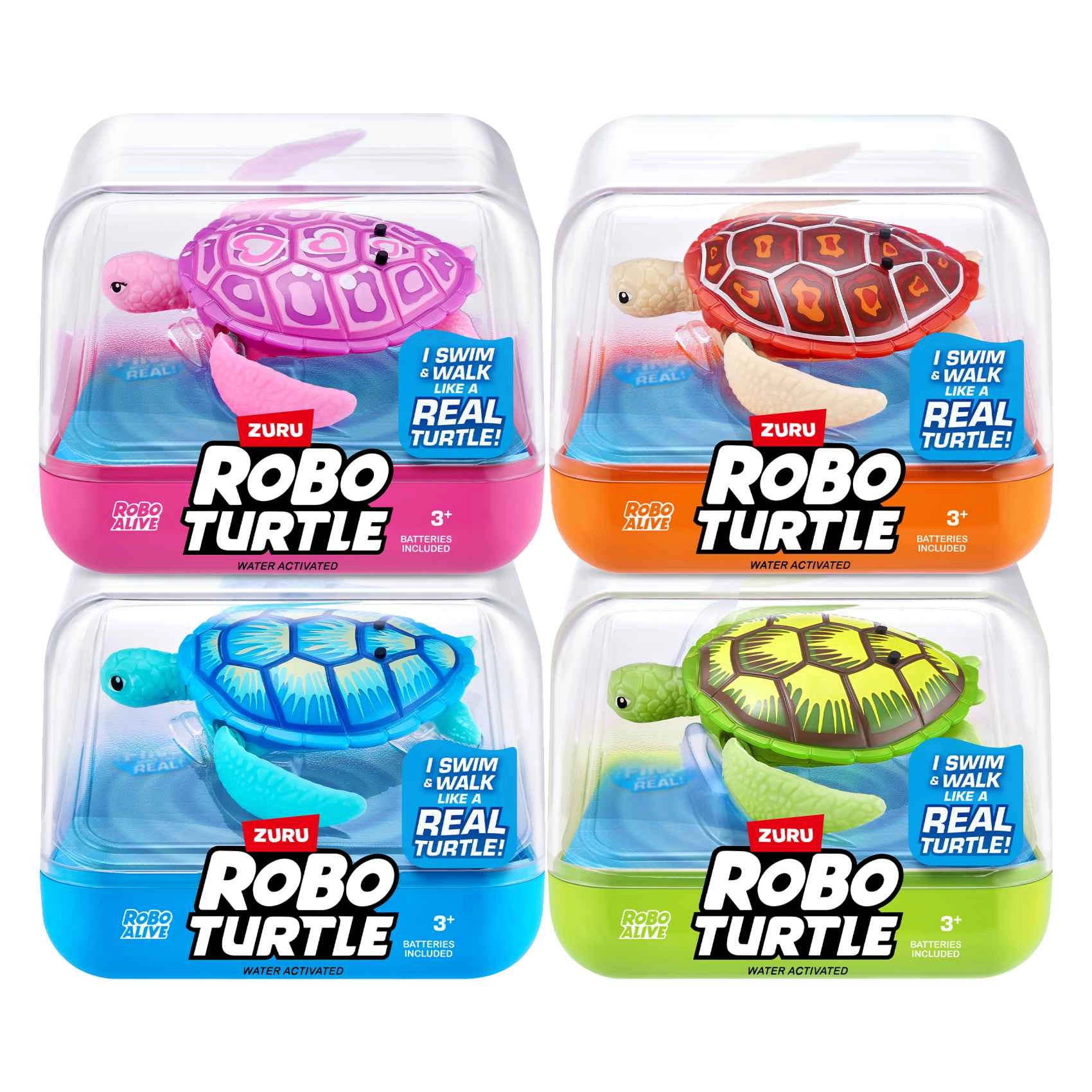 COLOR LAND CHILDRENS TOYS CENTER LLC Robo Turtle - Series 1 Water Activated