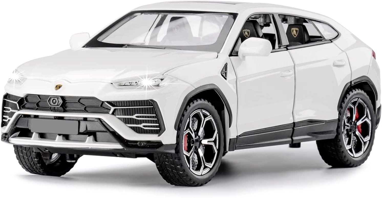 PEZYOX Lambo Urus - White Metal Light and Sound