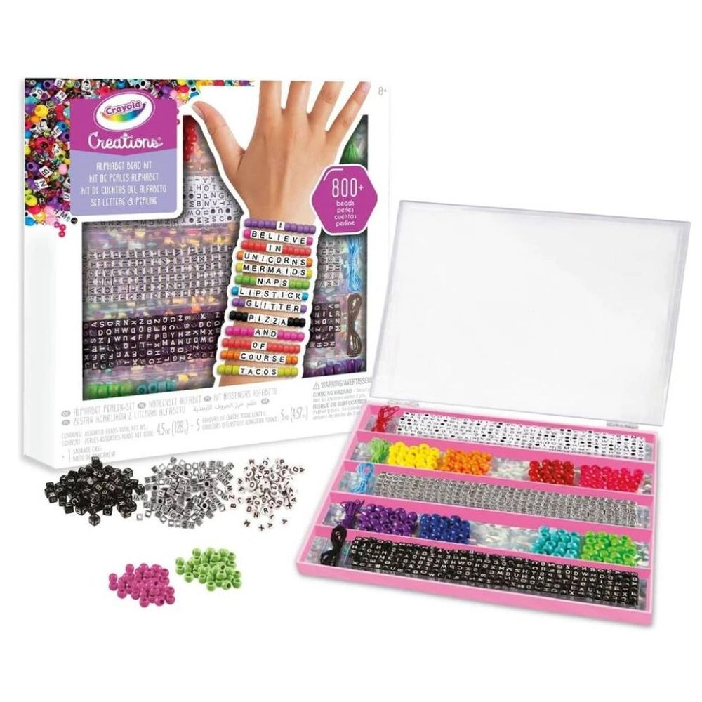 Creations Personalized Bracelet Making Kit - 2000+ beads 8+