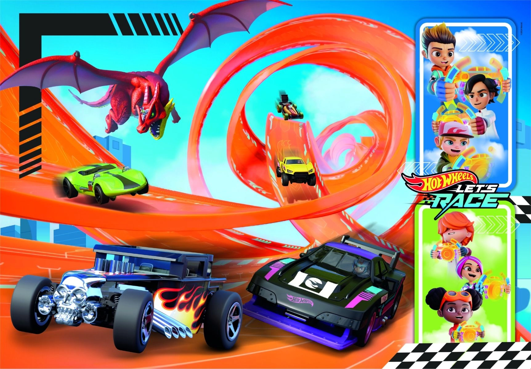 Hotwheels Loop Race Puzzle (527-25776) - 104 pcs