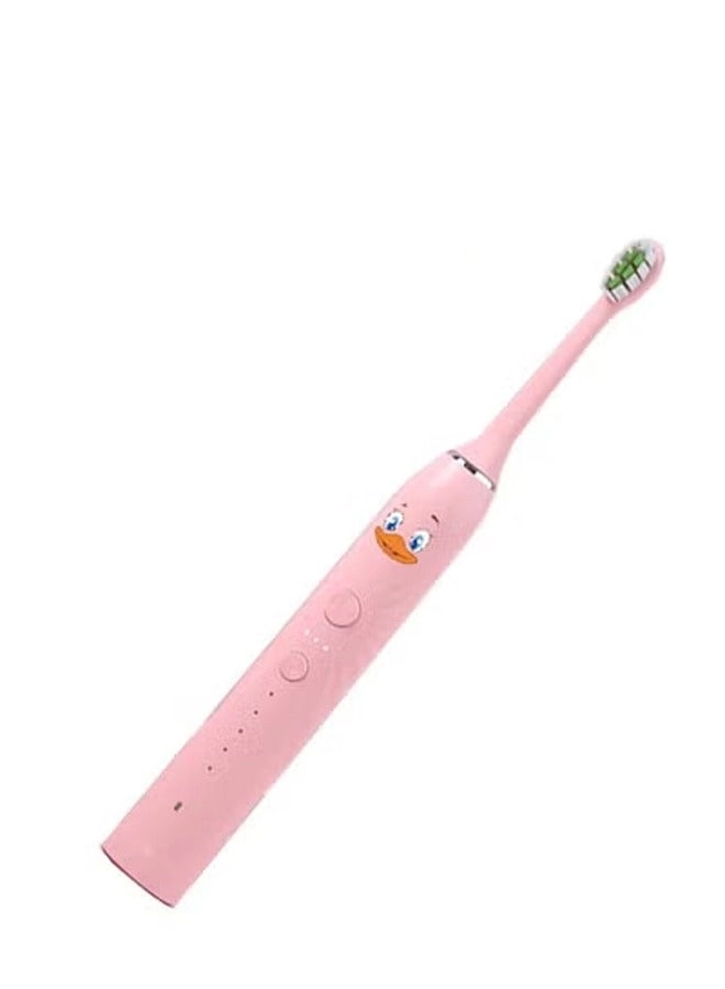 Electric Kids Brush - Pink 4 Heads Battery Powered