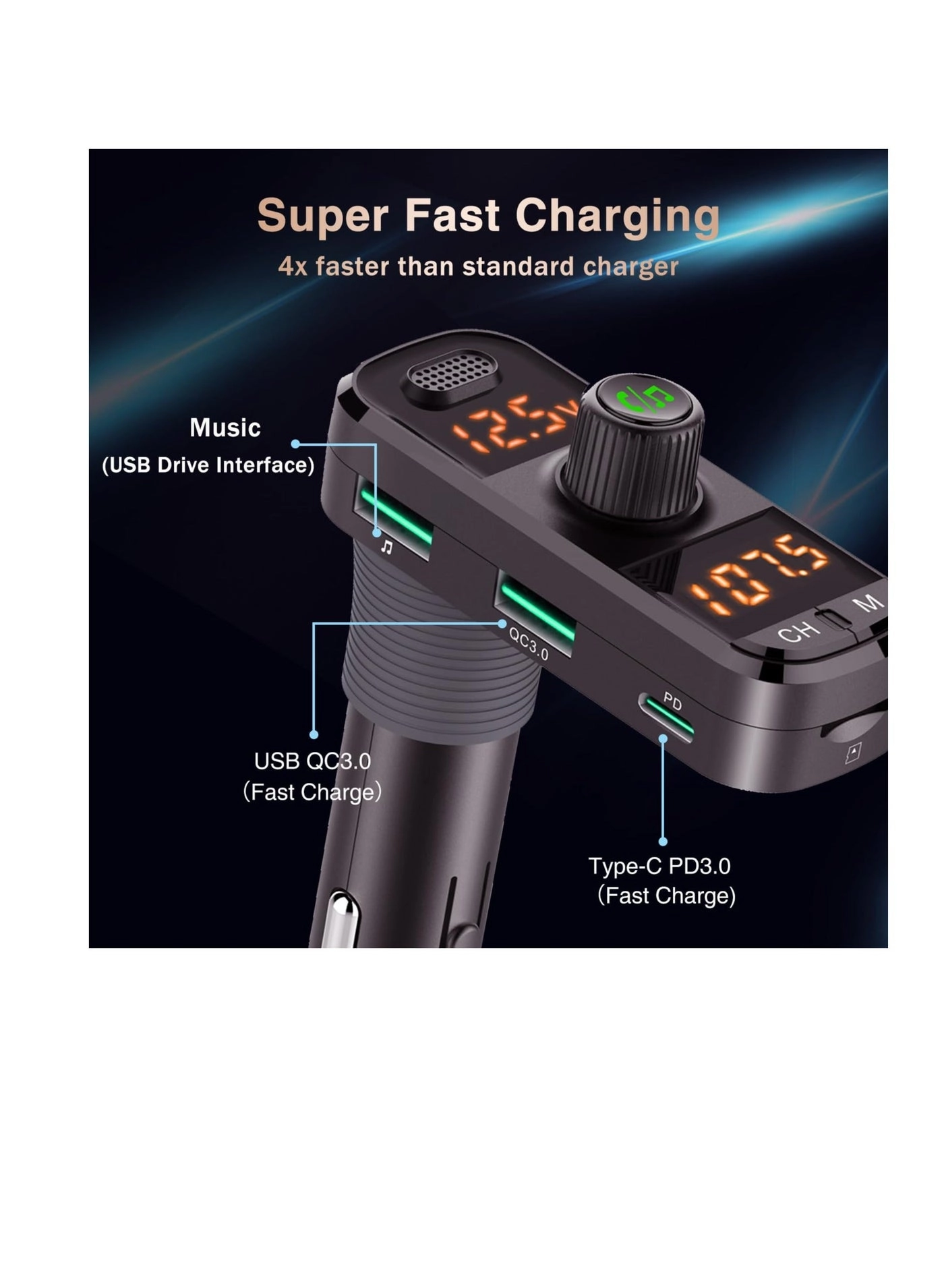 Bluetooth FM Transmitter - Bluetooth Wireless