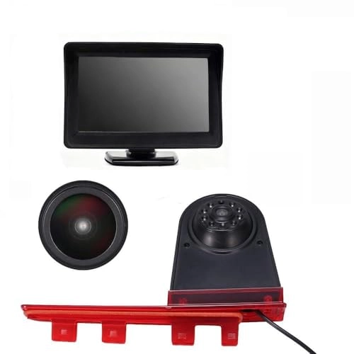 Brake Light Reversing Camera + 7 Inch LCD Monitor - Night vision 1280 x 720