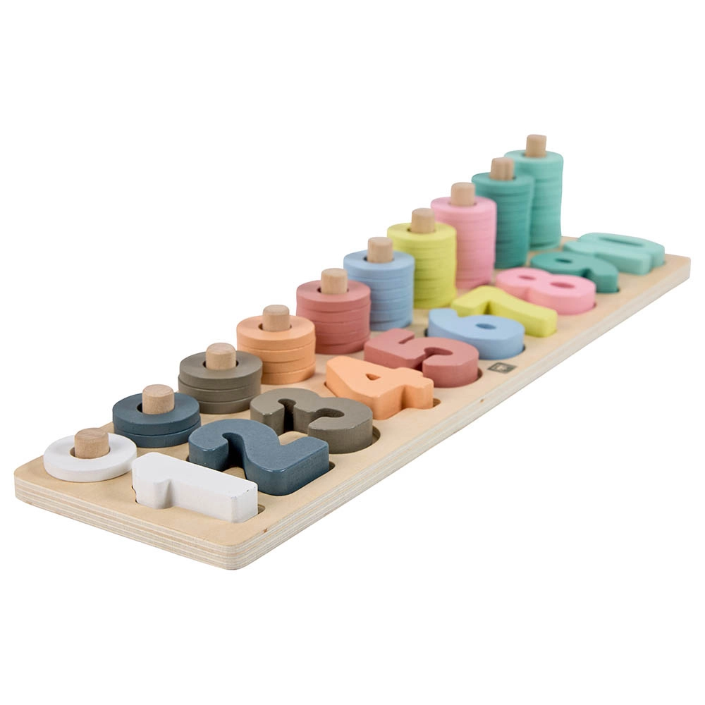 Wooden Numbers Puzzle - 2+