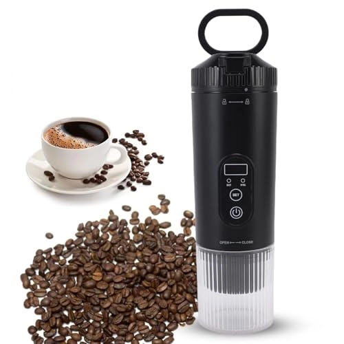 Portable Travel Coffee Maker - 80ml capsules and coffee powder