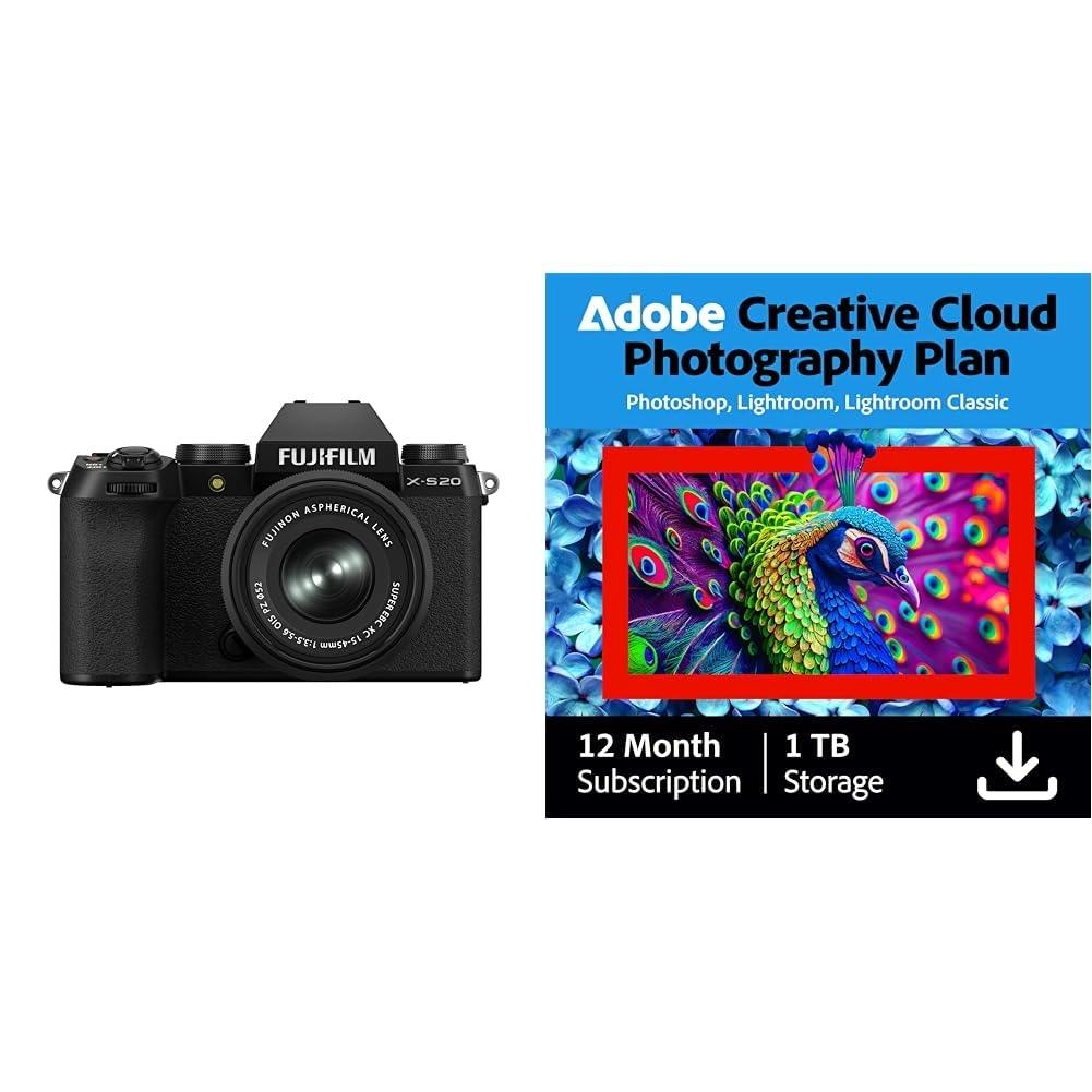 Fujifilm X-S20 + Creative Cloud Pro Photography Plan - 1TB