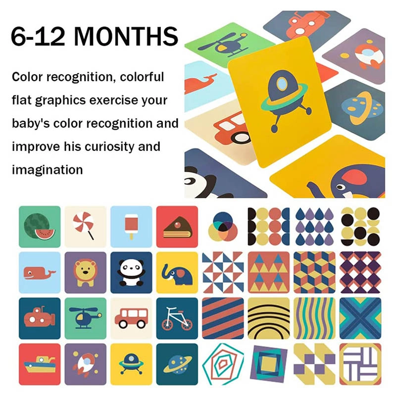 Visual Stimulus Cards - Suitable for 3 months and above 4 pieces