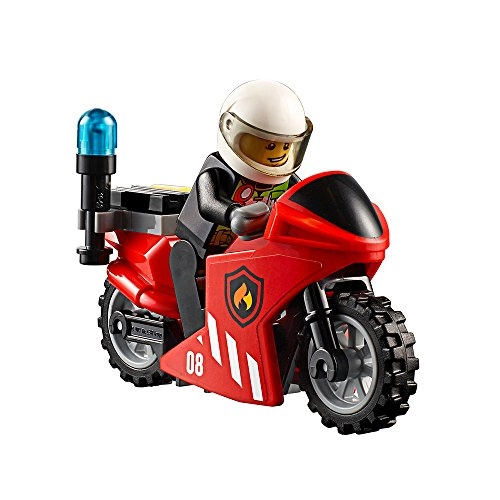 City Fire Response Unit (60108) - 3 Minifigures Helicopter Motorcycle