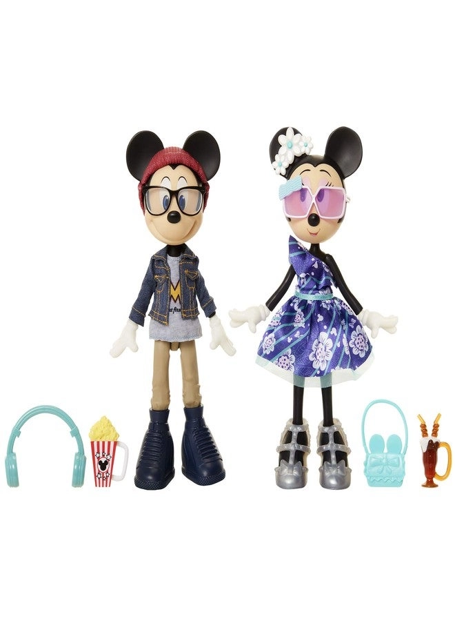 Minnie Movie Night Doll + Mickey Movie Night Doll