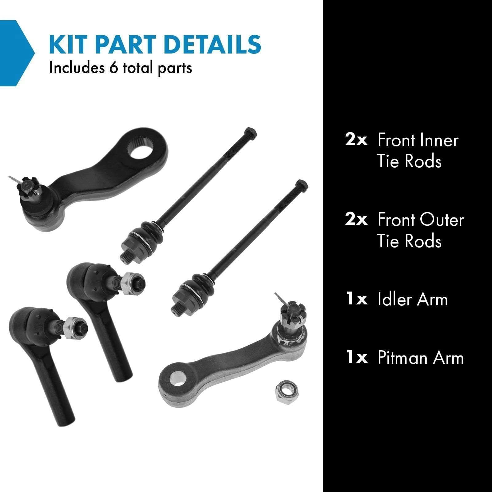 PSA64474 - Front Steering Kit 6 Piece
