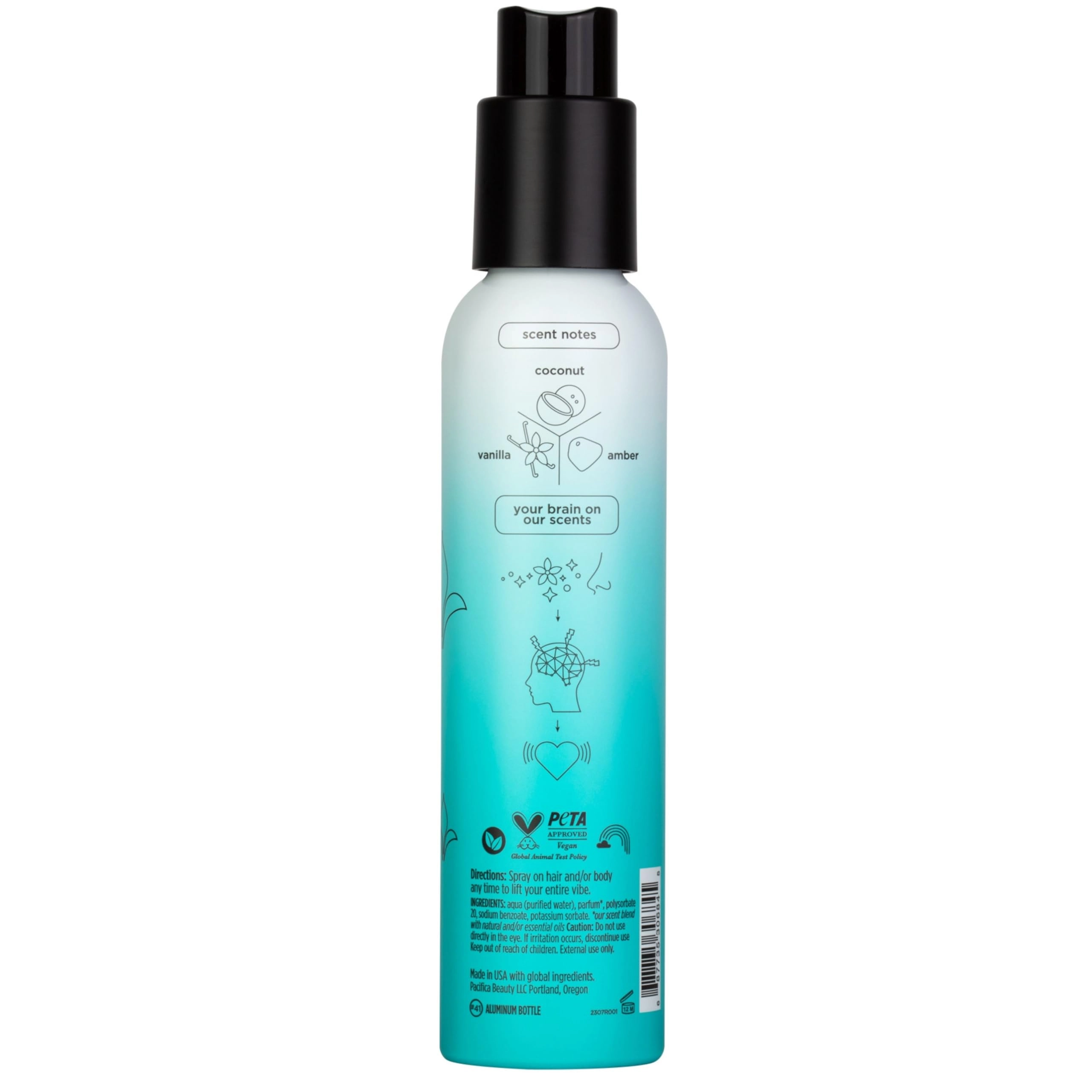 Perfumed Hair and Body Mist 1 - 6 Fluid Ounces Indian Coconut Nectar