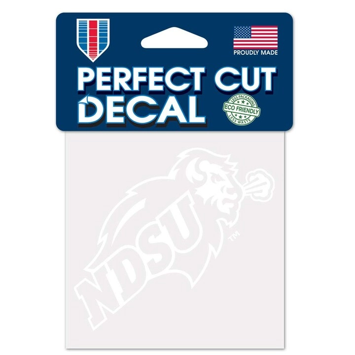 WinCraft NDSU Bison - 4"x4" White