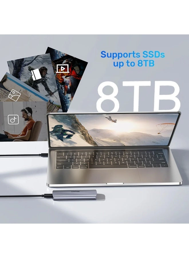 M.2 PCIe NVMe SSD Enclosure - 10Gbps USB-C M.2 NVMe M-Key 2230/2242/2260/2280