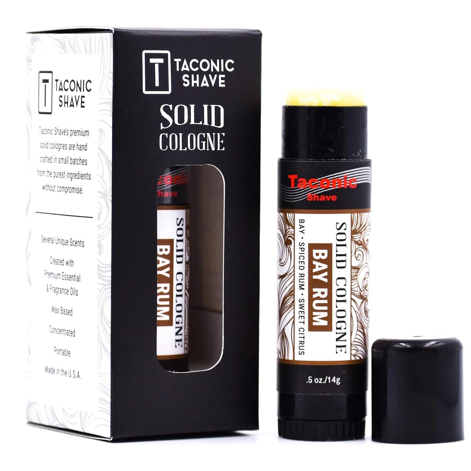 Taconic Shave Bay Rum Solid Cologne - 100 Milliliters