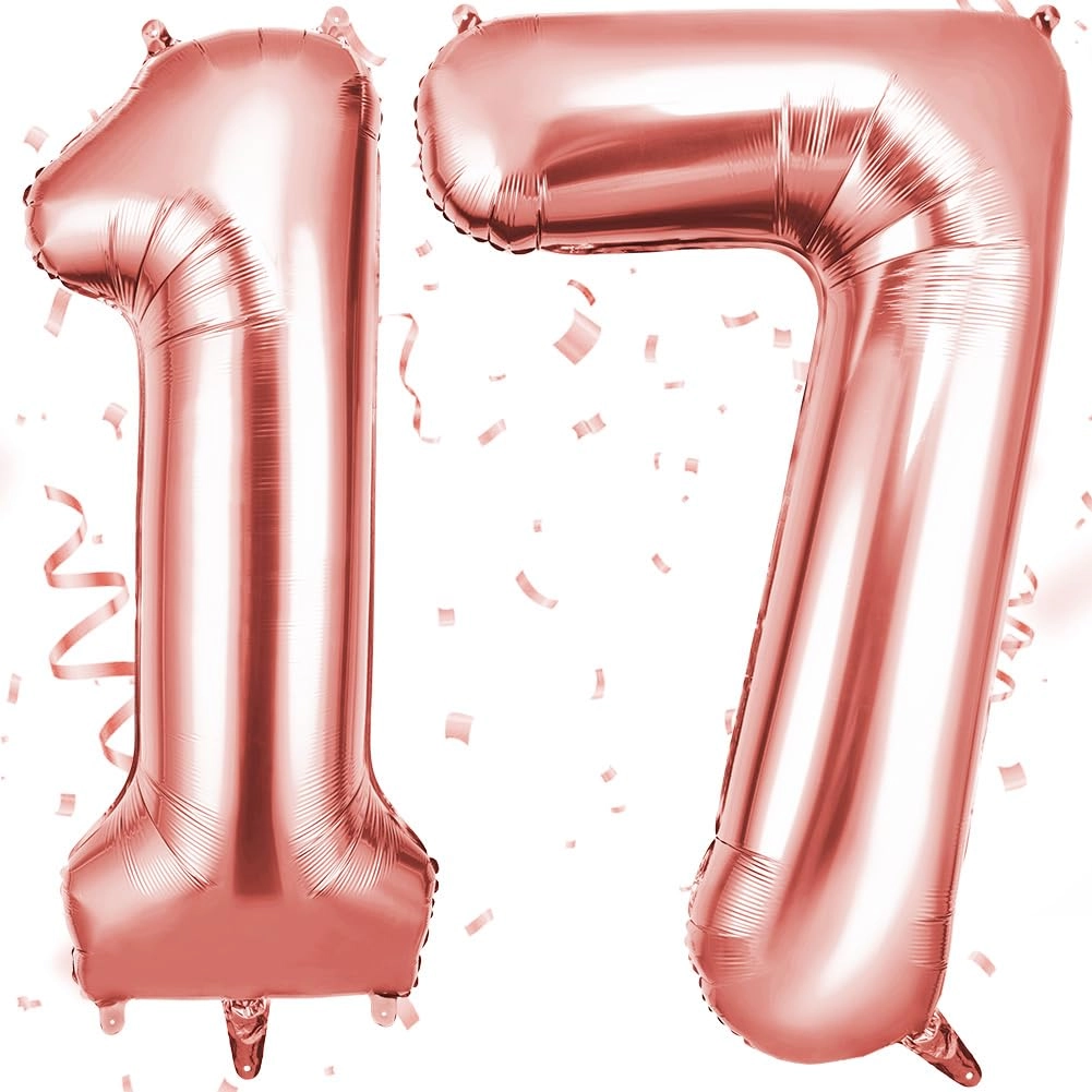 Number 17 Balloon - 2 piece(s) Birthday