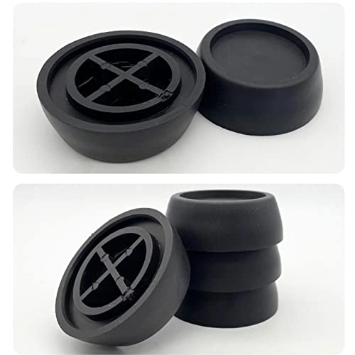 Washing Machine Foot Pad - 5 Pcs Anti-Vibration Black