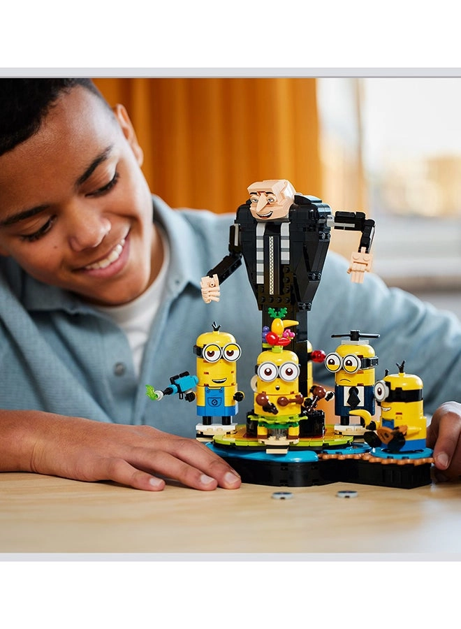 Despicable Me 4 Brick-Built Gru and Minions