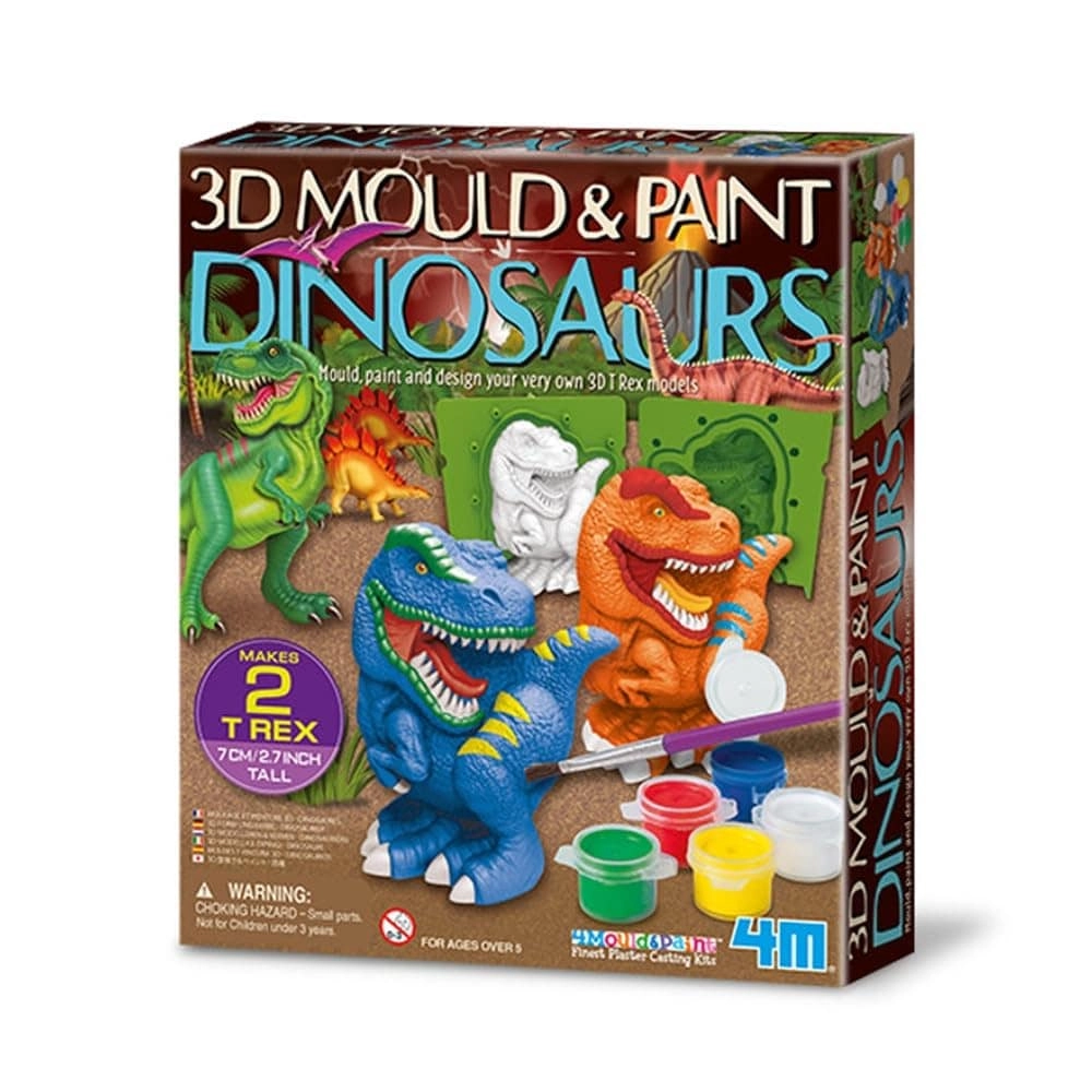 4M 3D Mould & Paint Dinosaur