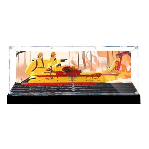 Figures Display Box for LEGO 42152 Firefiighter Aircrraft - Acrylic