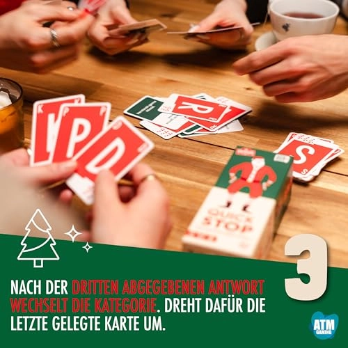 Quickstop: Christmas Edition - The Letter Duel - Card Game (German)