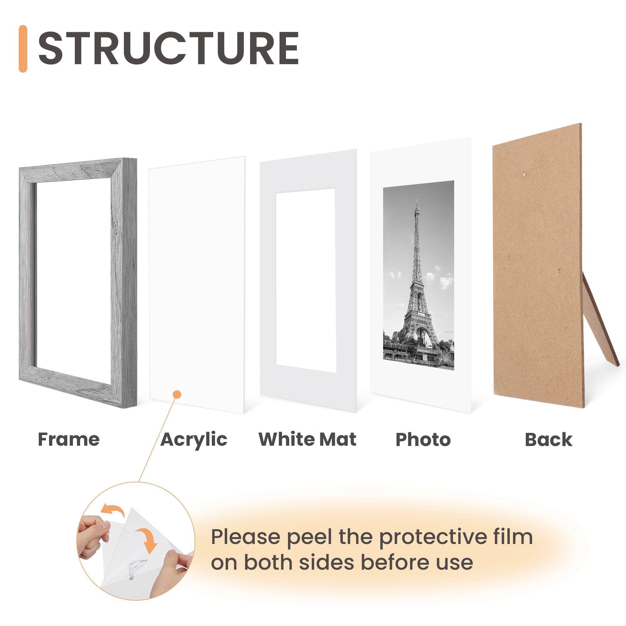 7x5 photo frames - 12.7x17.78cm