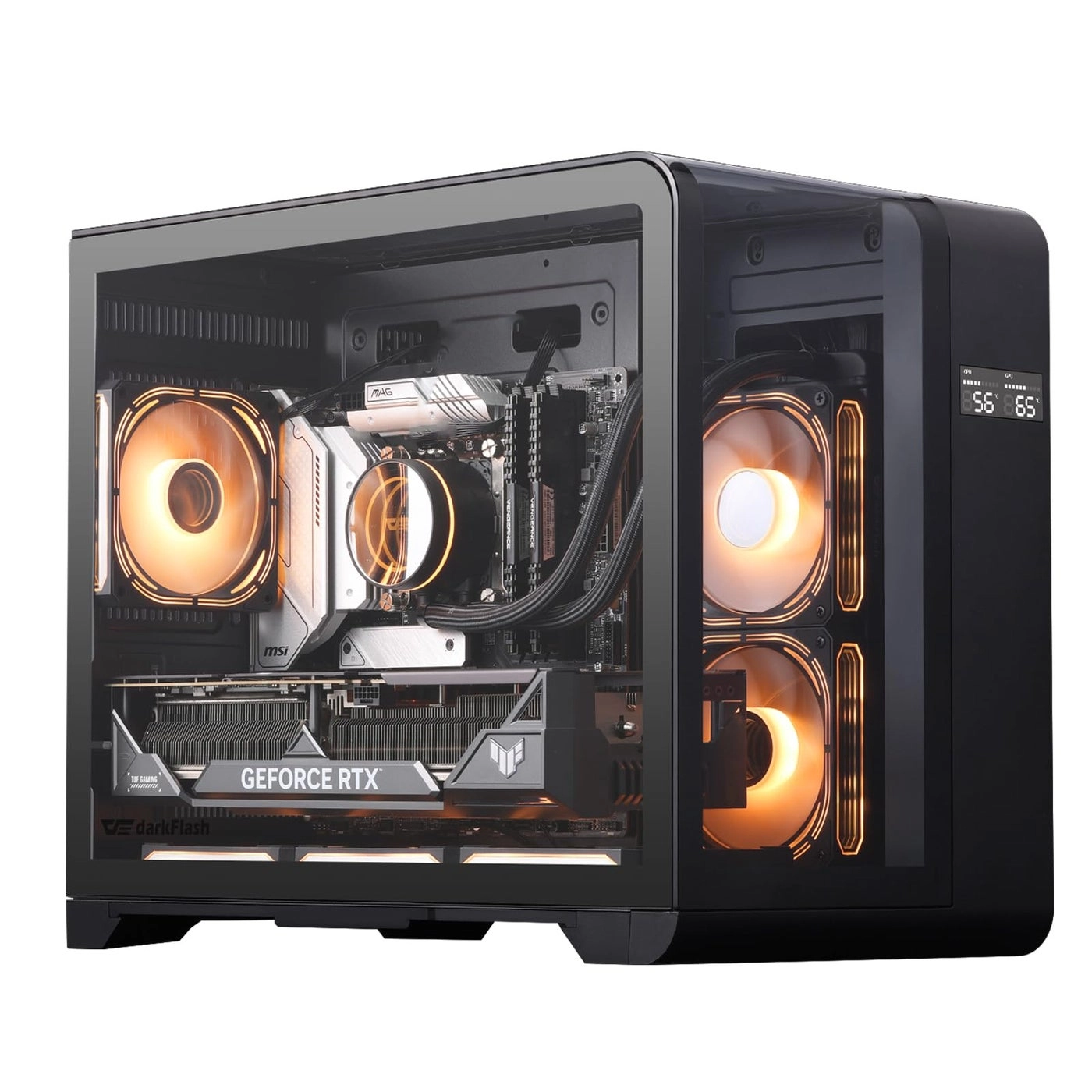 darkFlash L280M - Three Side Glass Micro-ATX