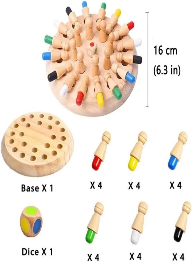 Wooden Memory Chess Game - 3+ 31 pieces