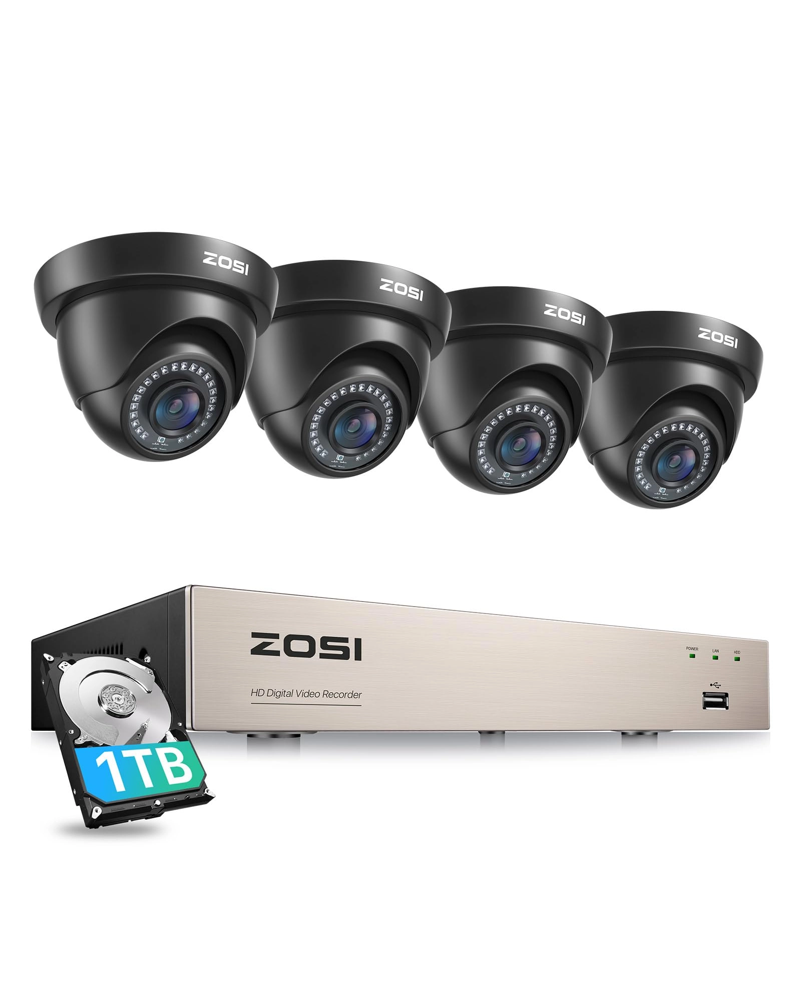 8CH 5MP 3K Lite - 4 Cameras