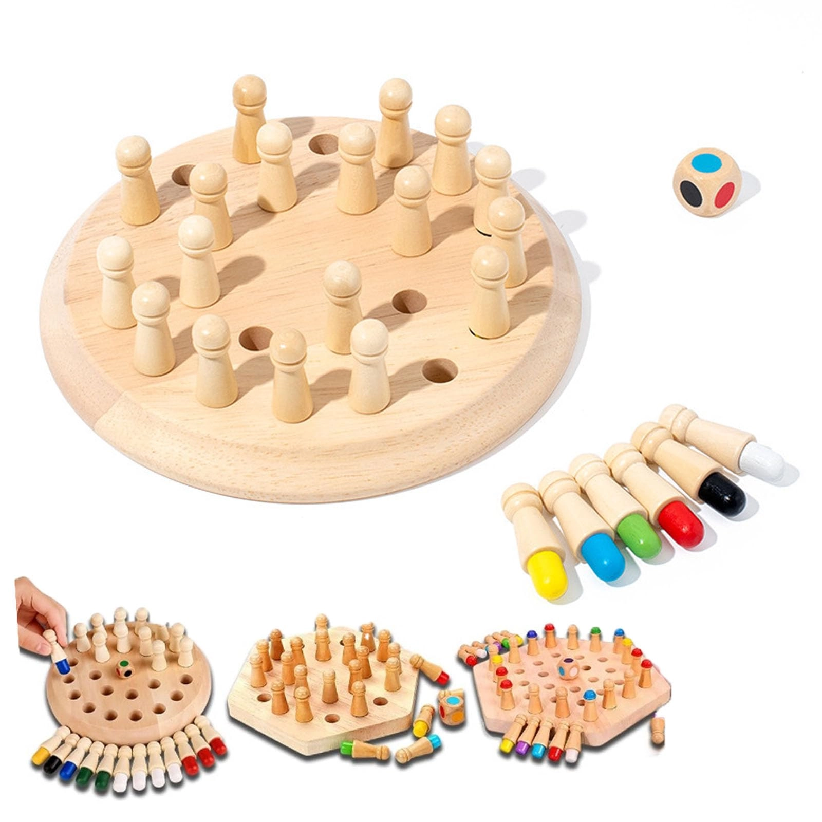 Tiawainn Wooden Memory Match Stick Chess